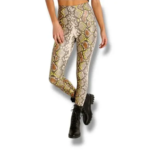 Commando faux animal legging with control neon snake NEW - Picture 3 of 12